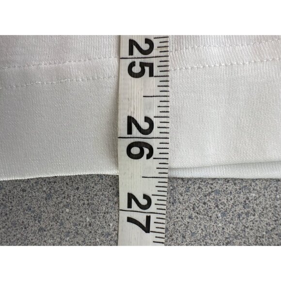 Chicos Pima Cotton Tee Top Women XL White V-neck 3/4 Sleeve Basic Neck NWT - Picture 9 of 9